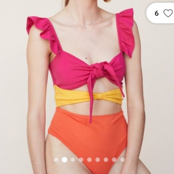 Double Knot Bodysuit With Ruffle - Picture 3 of 8